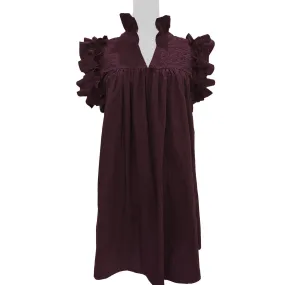 PRE-ORDER: Double Maroon Hummingbird Dress (early August ship date)