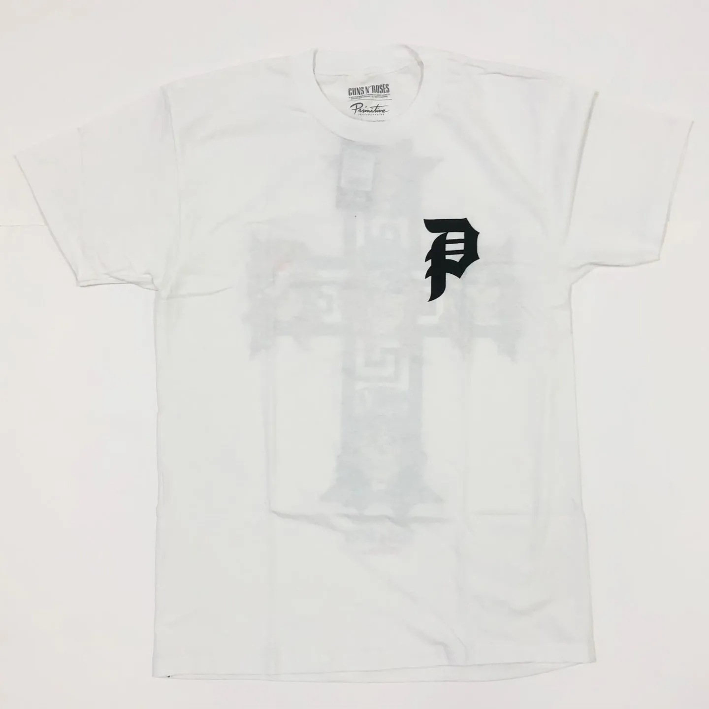 PRIMITIVE x Guns N' Roses Cross Graphic T-Shirt - White