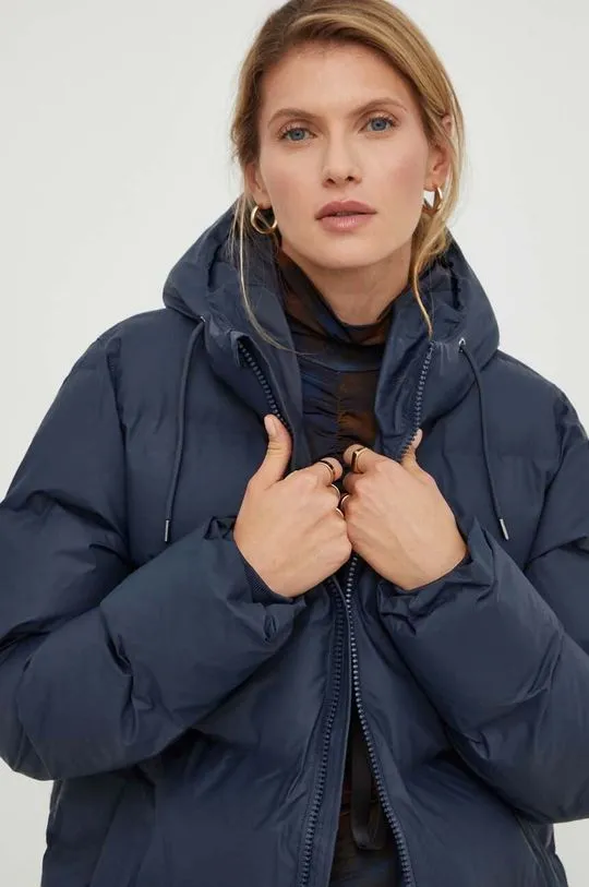 Rains jacket 15130 navy blue color