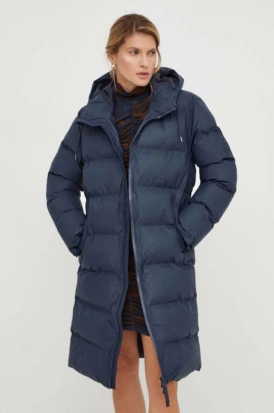 Rains jacket 15130 navy blue color