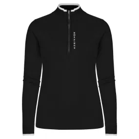 Rohnisch Knitted Half Zip Ladies Golf Sweater Black