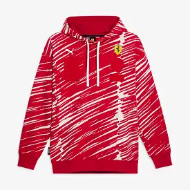 Scuderia Ferrari x Joshua Vides Pullover Mens Hoodie (Red/White)