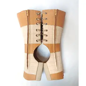 SHORT Aerial boots in NUDE leather w/ ZIP