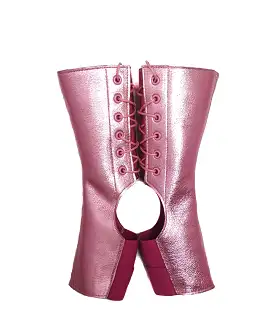 Short Aerial boots in PINK Metallic