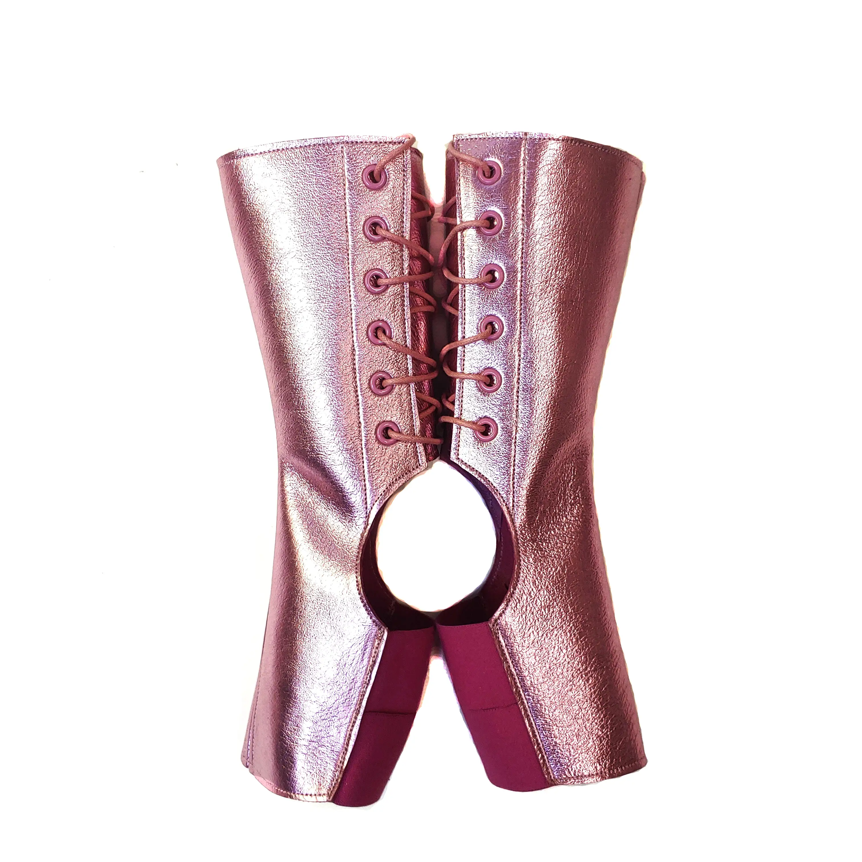 Short Aerial boots in PINK Metallic