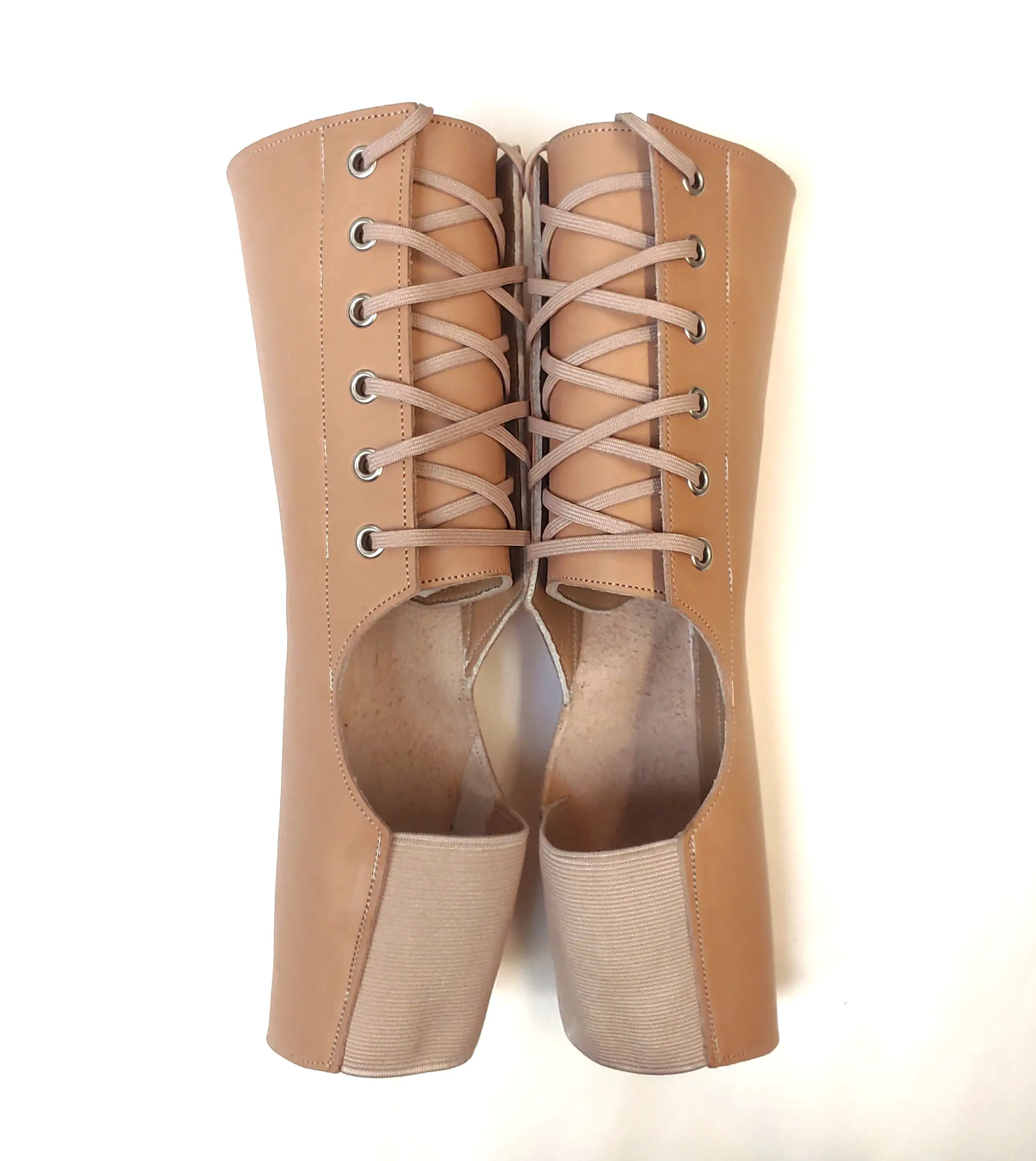 Short NUDE leather Aerial boots