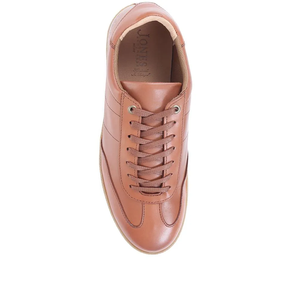 Shrewsbury Leather Lace-Up Trainers - SHREWSBURY / 322 597