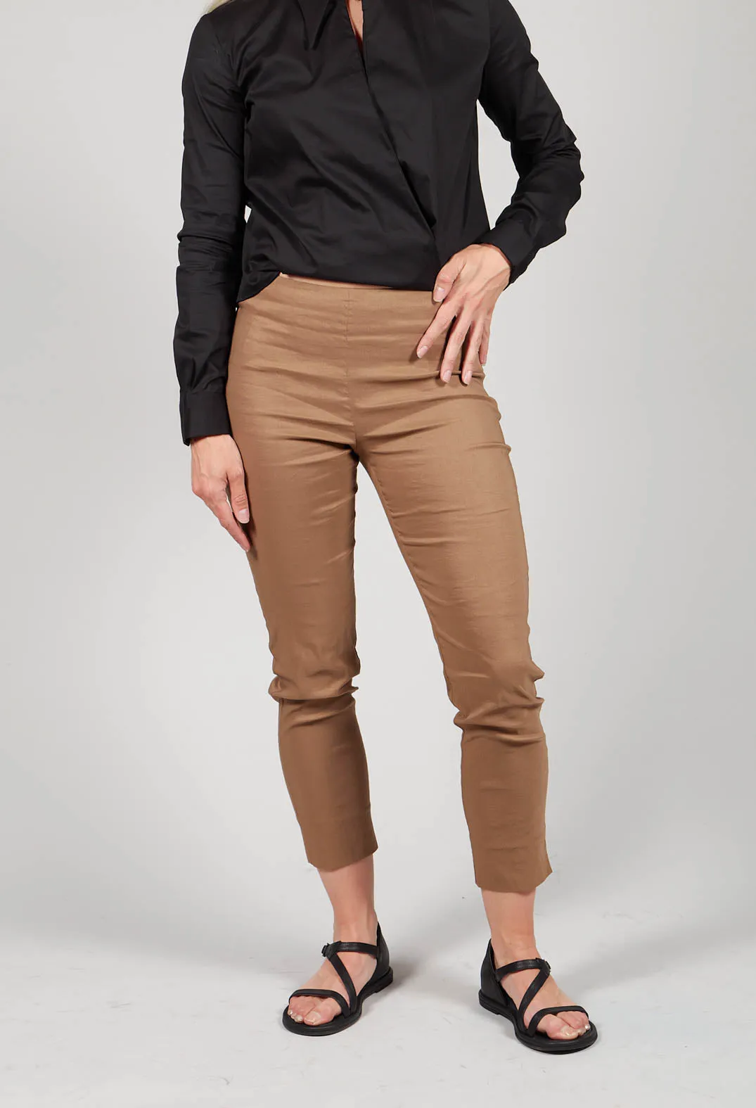 Skinny Trousers in Efesto Bronzo