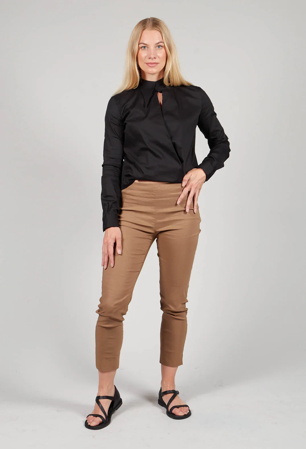 Skinny Trousers in Efesto Bronzo