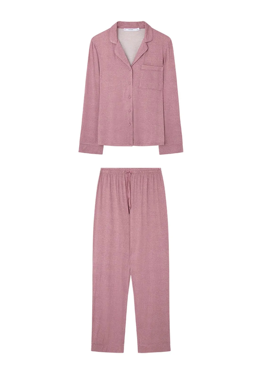 Soft Viscose Classic Pyjamas - Pink