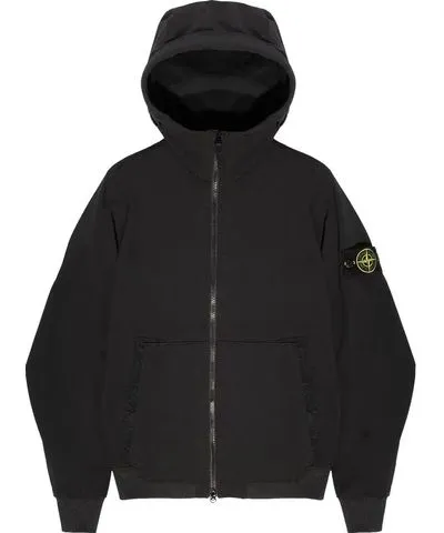 Stone Island Soft Shell Hooded Jacket 'Black'