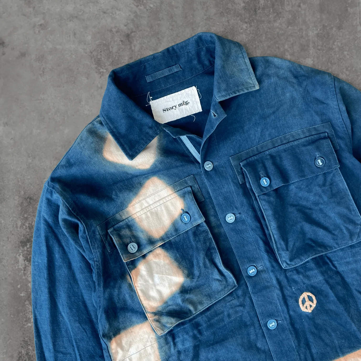 STORY MFG COTTON OVERSHIRT JACKET - M