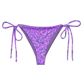 STRING BIKINI BOTTOM ECO - DITSY PURPLES