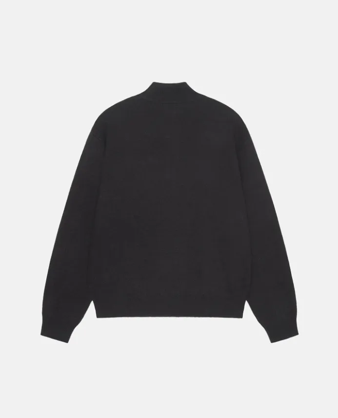 STUSSY  |[STUSSY]★HALF ZIP MOCK NECK SWEATER