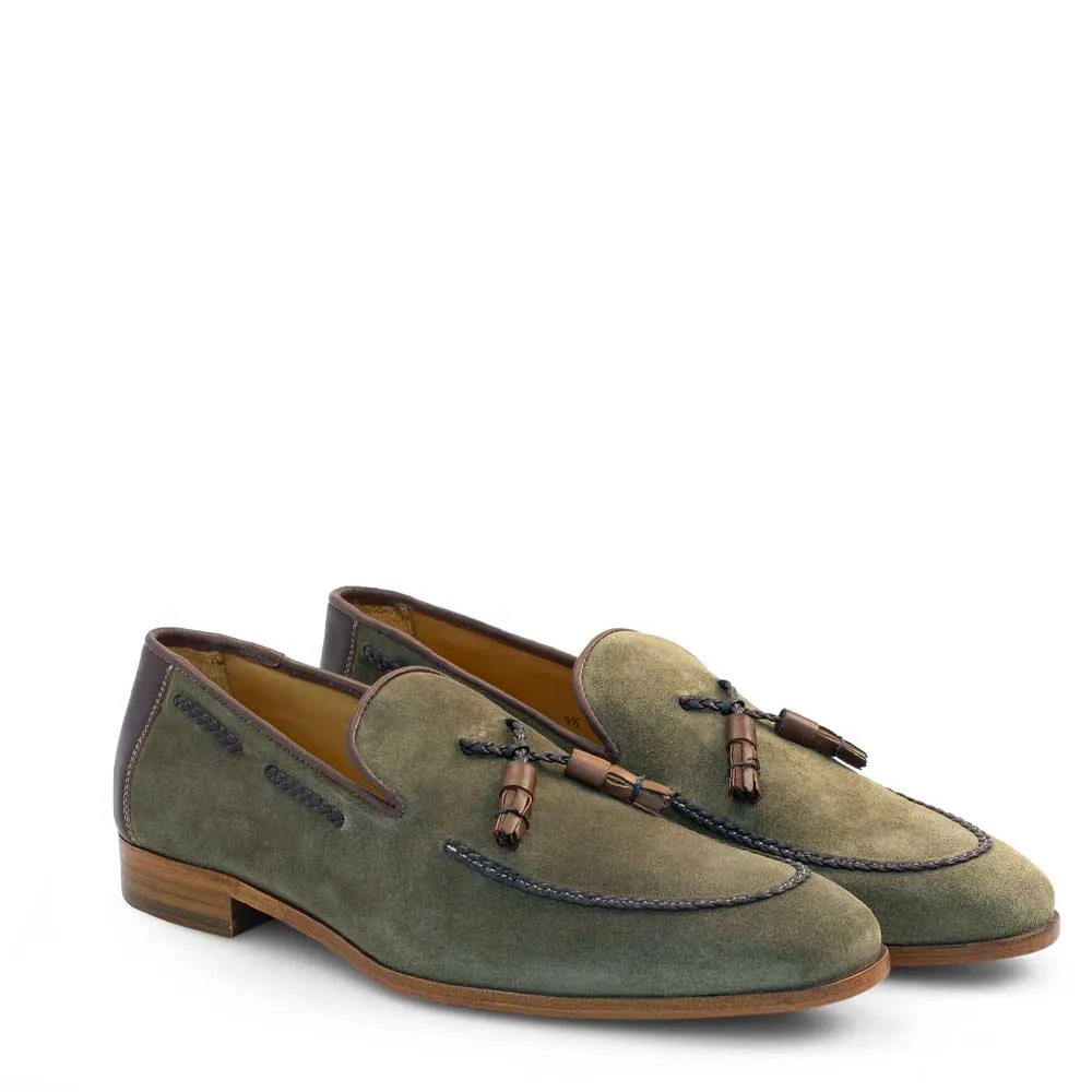 Suede Tassel Loafer