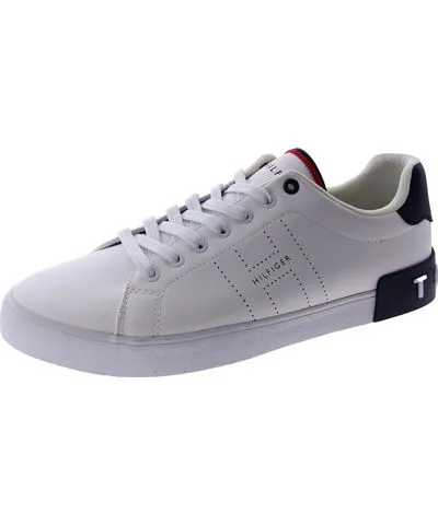 Tommy Hilfiger Rezmon Mens Faux Leather Lace Up Casual And Fashion Sneakers