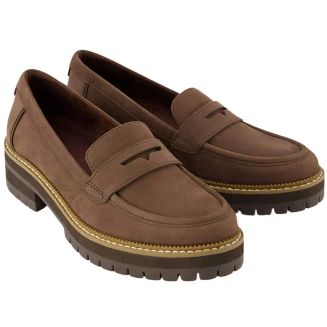 TOMS Shoes Cara Loafer Brown (Women's)