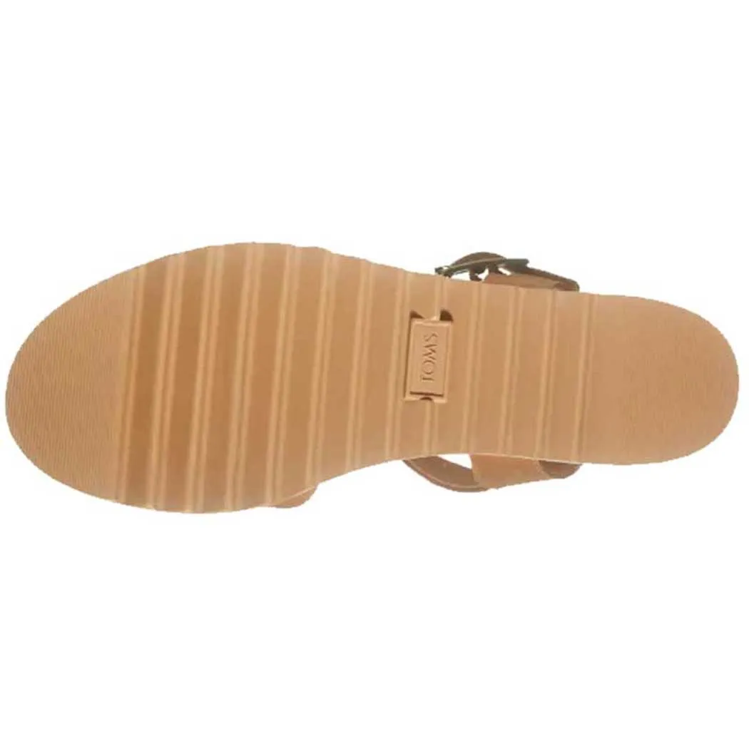 TOMS Shoes Diana Wedge Sandal Tan (Women's)