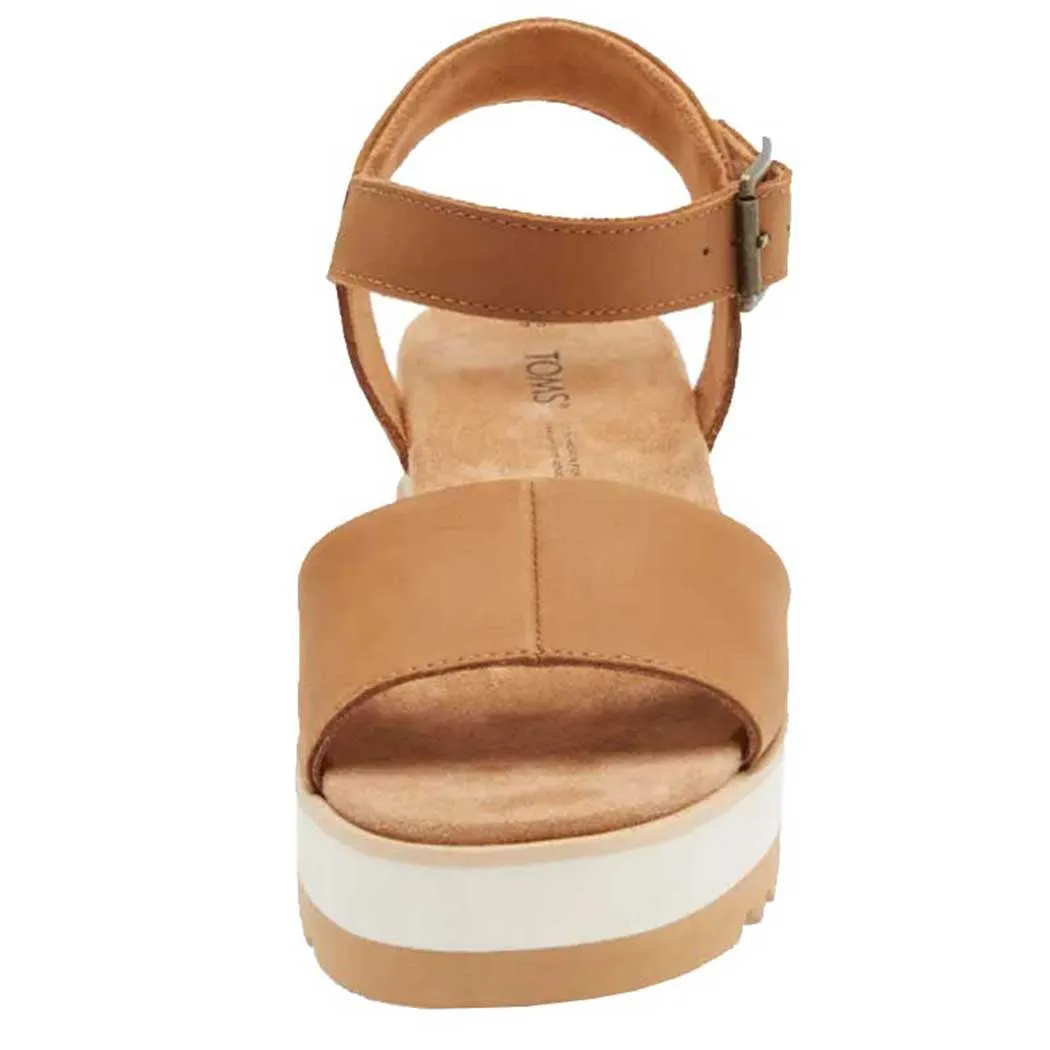 TOMS Shoes Diana Wedge Sandal Tan (Women's)