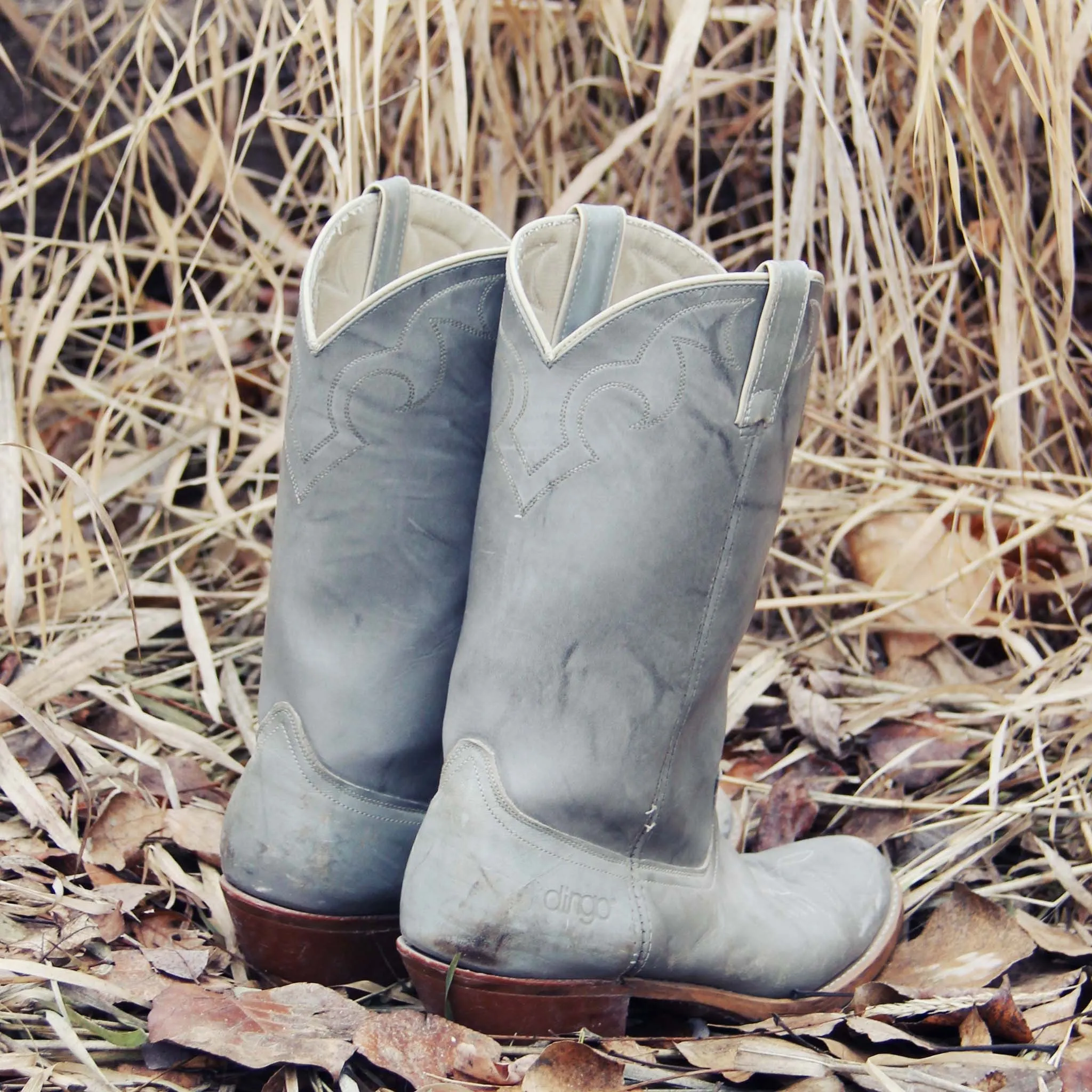 Vintage Gray Dingo Boots