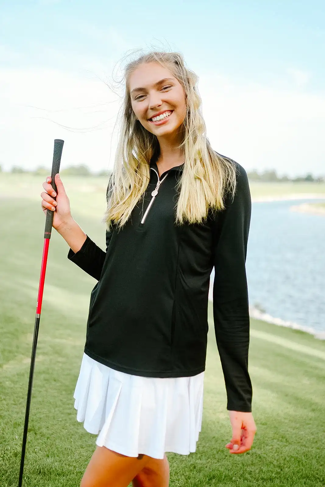 White Pleated Tennis Skort