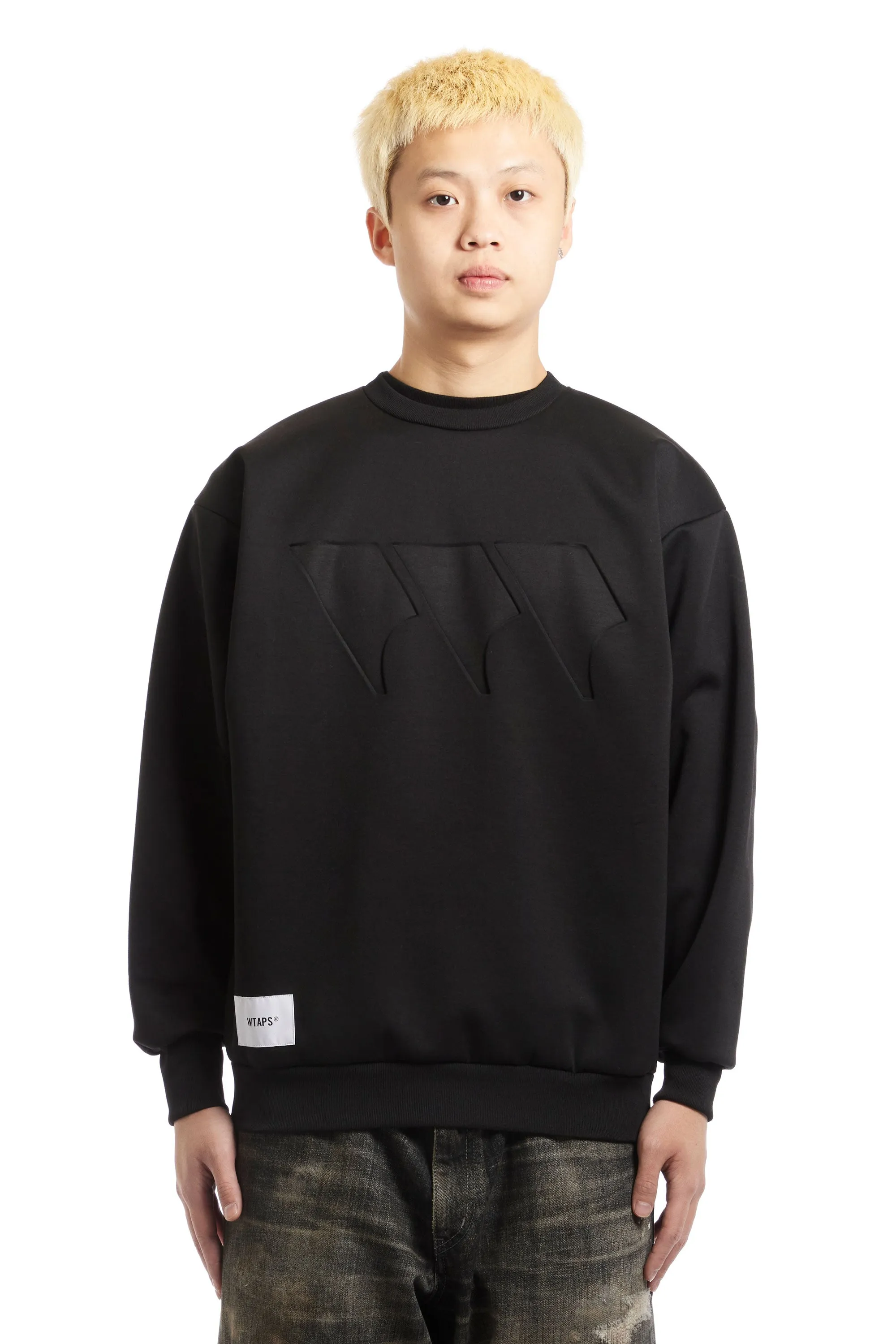 WTAPS - EMBOSSED LOGO SWEATER CUT & SEW 07 SS24